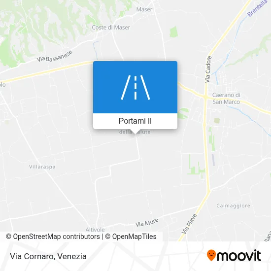 Mappa Via Cornaro