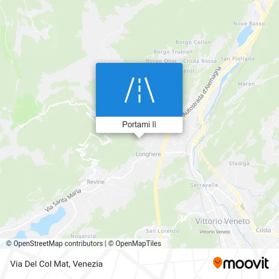 Mappa Via Del Col Mat