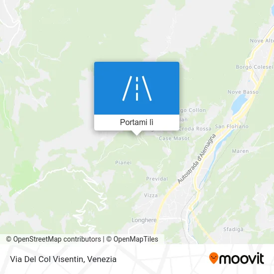 Mappa Via Del Col Visentin