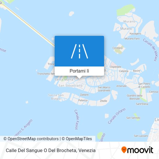 Mappa Calle Del Sangue O Del Brocheta