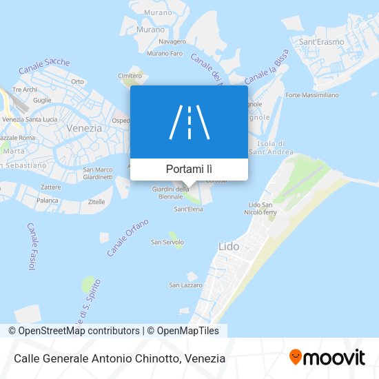 Mappa Calle Generale Antonio Chinotto