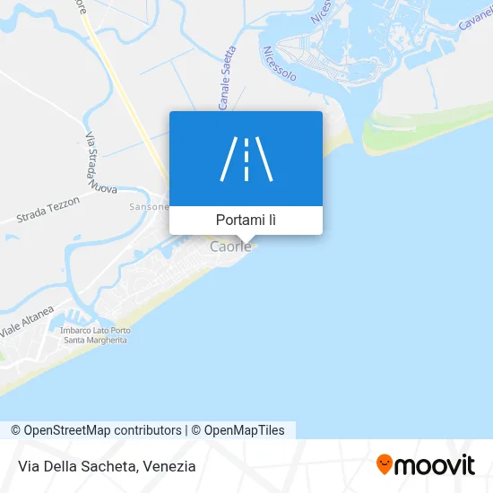 Mappa Via Della Sacheta