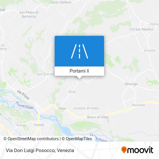 Mappa Via Don Luigi Posocco