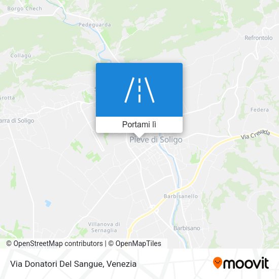 Mappa Via Donatori Del Sangue