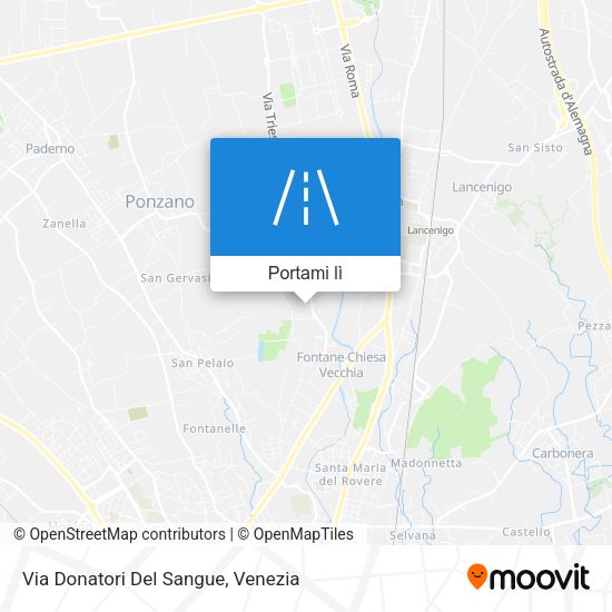 Mappa Via Donatori Del Sangue