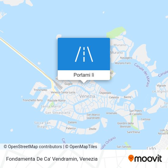Mappa Fondamenta De Ca' Vendramin