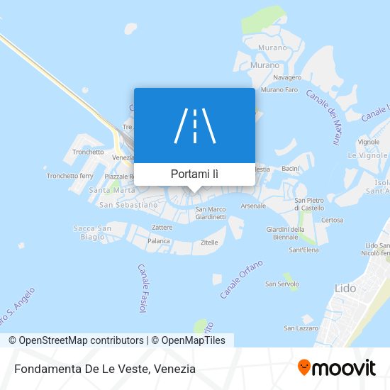 Mappa Fondamenta De Le Veste