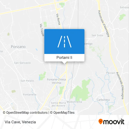 Mappa Via Cave