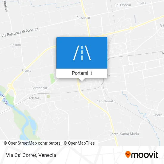 Mappa Via Ca' Correr