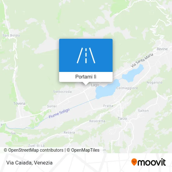 Mappa Via Caiada