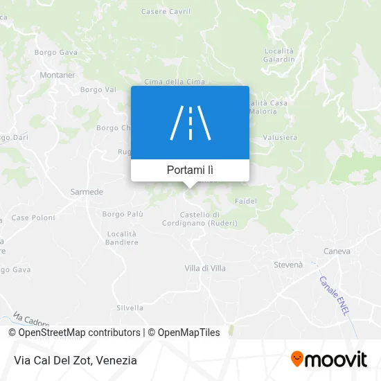 Mappa Via Cal Del Zot