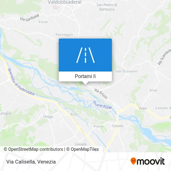 Mappa Via Calisella