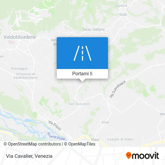 Mappa Via Cavalier