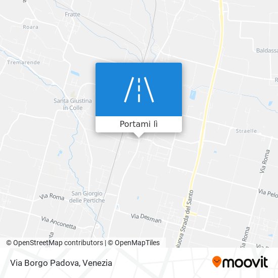 Mappa Via Borgo Padova