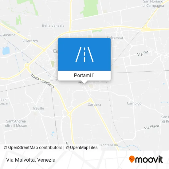 Mappa Via Malvolta