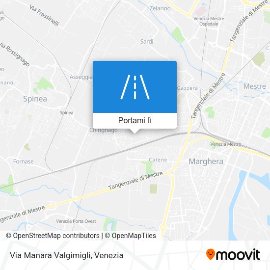 Mappa Via Manara Valgimigli