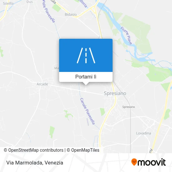 Mappa Via Marmolada