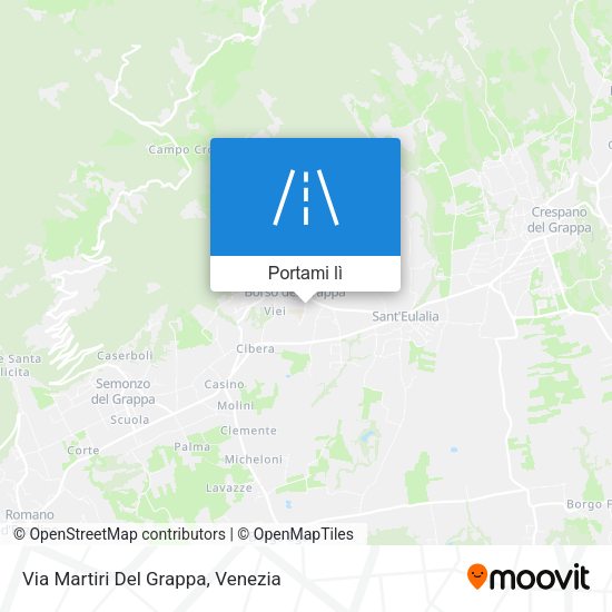 Mappa Via Martiri Del Grappa