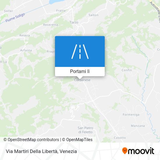 Mappa Via Martiri Della Libertà