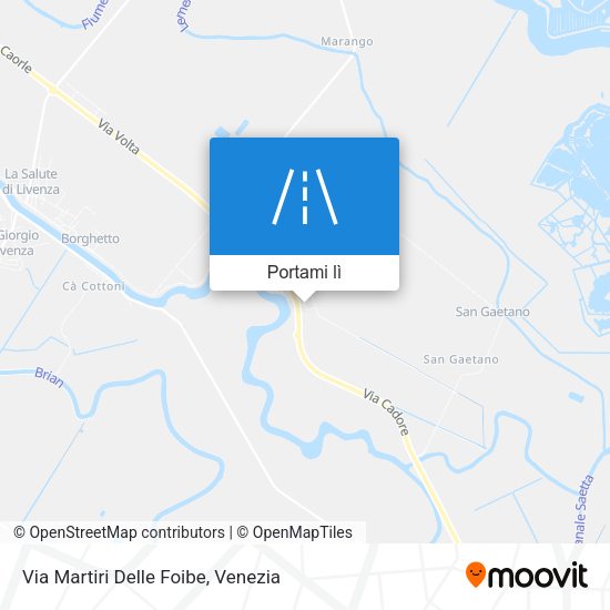 Mappa Via Martiri Delle Foibe