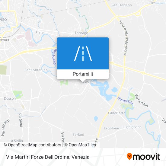 Mappa Via Martiri Forze Dell'Ordine