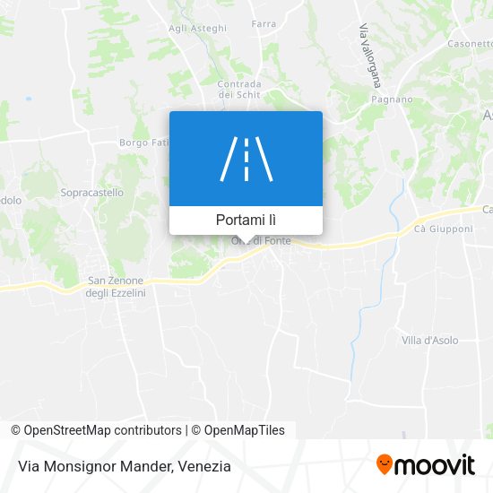 Mappa Via Monsignor Mander