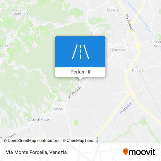 Mappa Via Monte Forcella