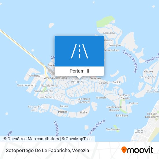 Mappa Sotoportego De Le Fabbriche
