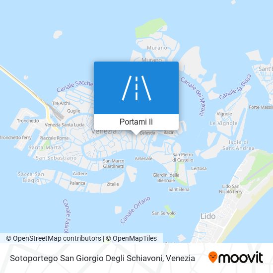 Mappa Sotoportego San Giorgio Degli Schiavoni