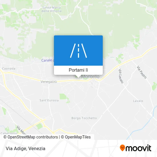 Mappa Via Adige