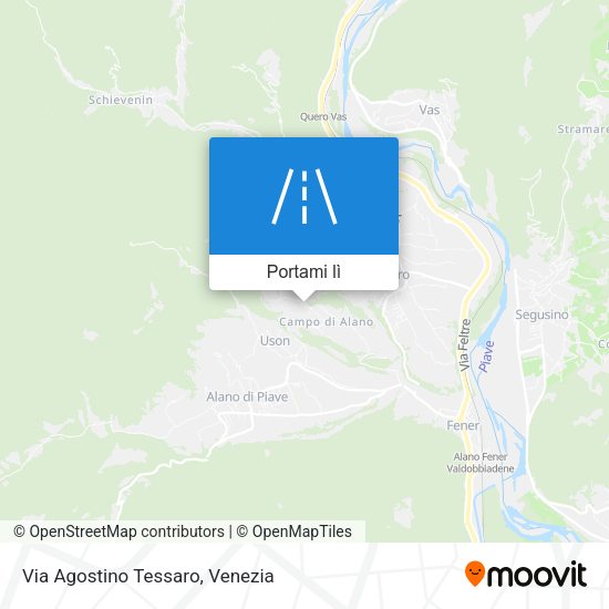 Mappa Via Agostino Tessaro