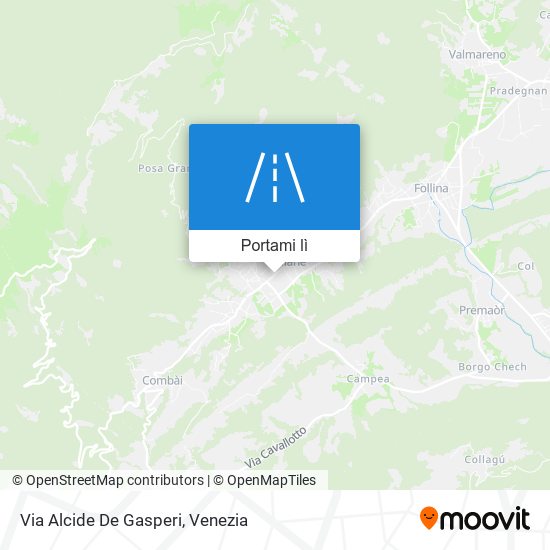 Mappa Via Alcide De Gasperi