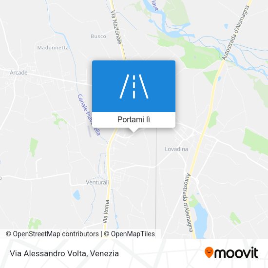Mappa Via Alessandro Volta