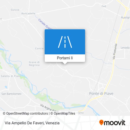 Mappa Via Ampelio De Faveri