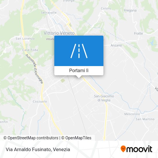 Mappa Via Arnaldo Fusinato