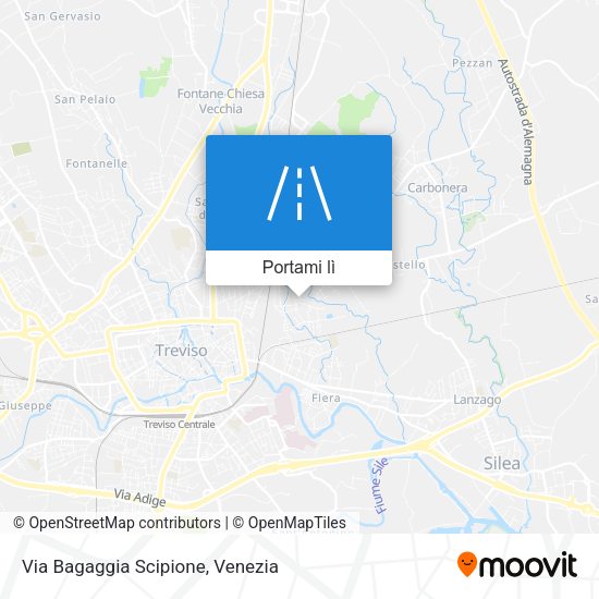 Mappa Via Bagaggia Scipione