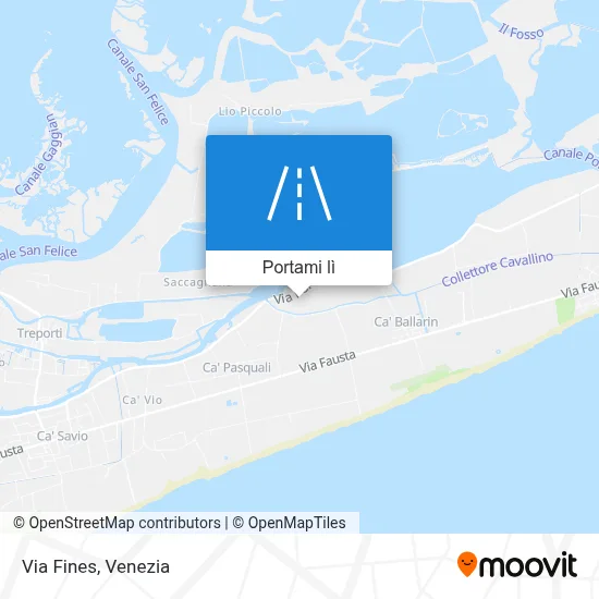 Mappa Via Fines