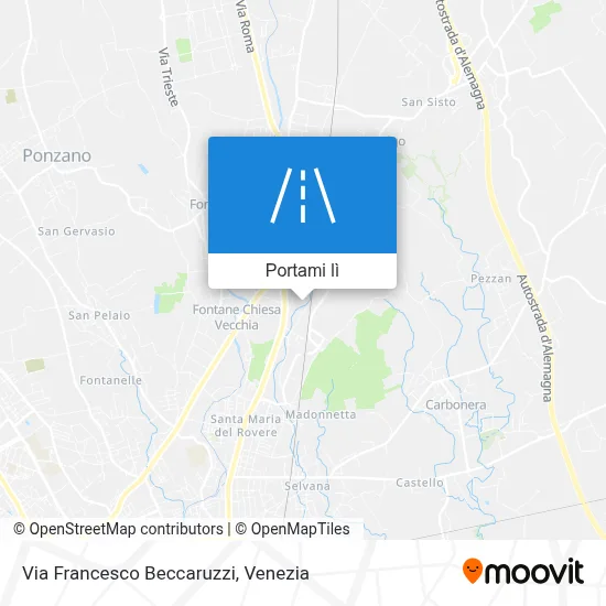 Mappa Via Francesco Beccaruzzi