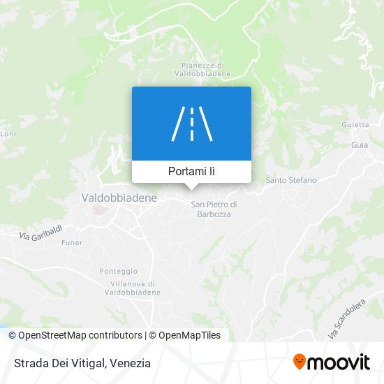 Mappa Strada Dei Vitigal