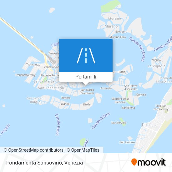 Mappa Fondamenta Sansovino