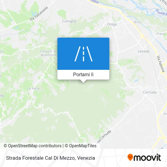 Mappa Strada Forestale Cal Di Mezzo