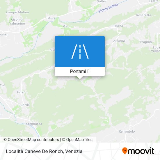 Mappa Località Caneve De Ronch