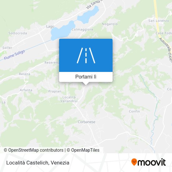 Mappa Località Castelich