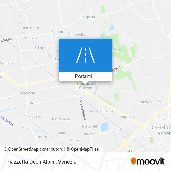 Mappa Piazzetta Degli Alpini