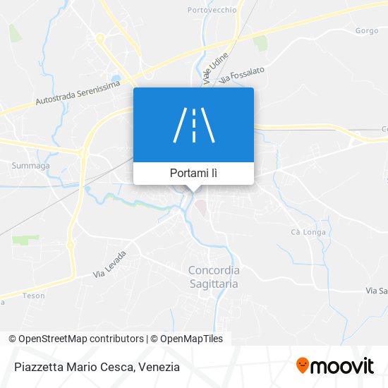 Mappa Piazzetta Mario Cesca
