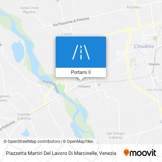 Mappa Piazzetta Martiri Del Lavoro Di Marcinelle