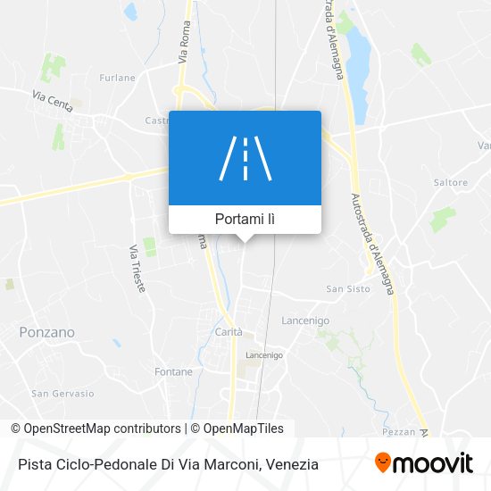Mappa Pista Ciclo-Pedonale Di Via Marconi