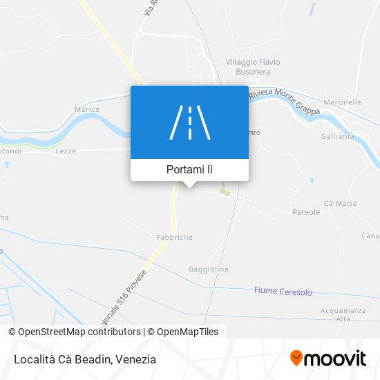 Mappa Località Cà Beadin