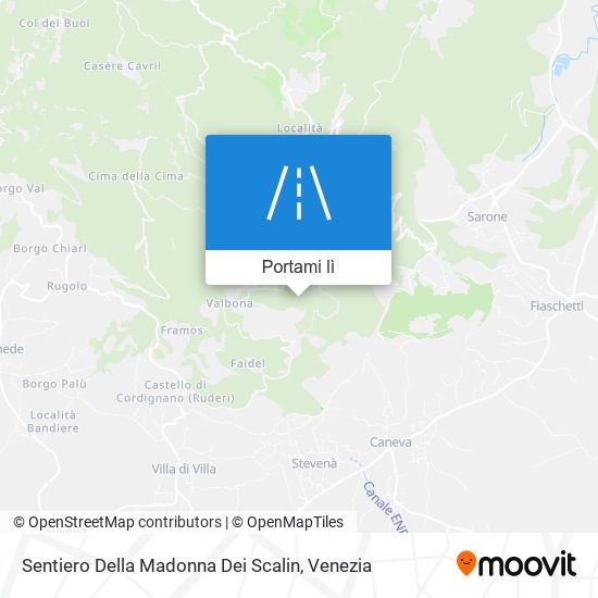 Mappa Sentiero Della Madonna Dei Scalin