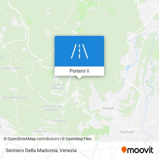 Mappa Sentiero Della Madonna